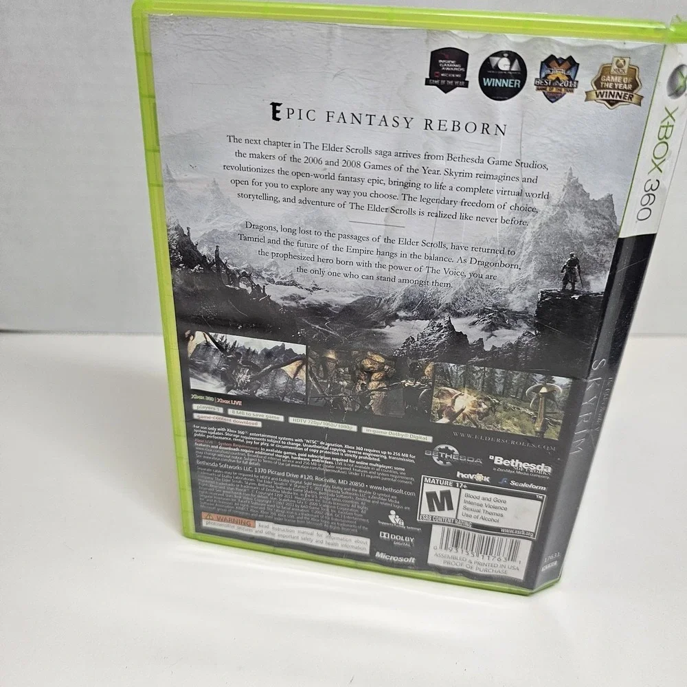 Elder Scrolls Skyrim - Microsoft Xbox 360